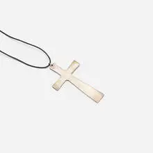 Awakening Cross by Rodney Graham, 2006, silver, cord, sold Jan 2018