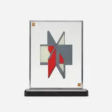 Rodney Graham, A Design for a Mirrored Slipcase for Les Dernières Merveilles de la Science, 1991, screenprint on glass, lacquered wood, offset color lithograph