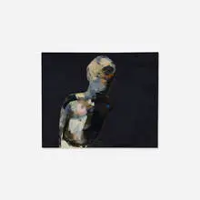 Portrait of a Young Man in Profile by Christos Caras, 1965, oil on canvas, sold Jan 2018