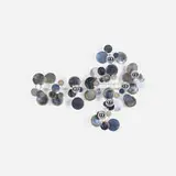 C. Jeré, wall sculpture, c. 1975, chrome-plated steel, enameled steel