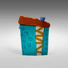 Warren Langley, Untitled, 2003, kiln-cast Bullseye glass, hand-blown glass