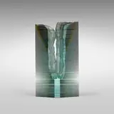 Mária Lugossy, Organic Element, 1998, laminated glass