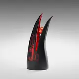 Preston Singletary, Raven Steals the Sun, 2001, hand-blown and sand-carved glass