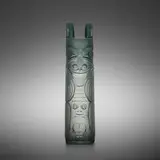 Preston Singletary, Bear Totem, 2000, hand-blown and sand-carved glass