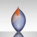 Coronado vase by Lino Tagliapietra, c. 1995, internally decorated and wheel-carved glass, sold Nov 2017