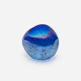 Cobalt Blue Basket with Red Lip Wrap by Dale Chihuly, 1994, hand-blown glass, sold Nov 2017
