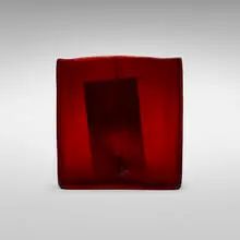 Laura de Santillana, Untitled, 2004, hand-blown, shaped and compressed glass with foil inclusion