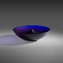 František Vízner, Bowl with a point, 1994, cut glass