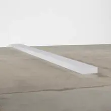 Carl Andre, 51 White Row, 1988, marble