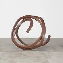 Bernar Venet, Indeterminate Line, 1986, rolled steel