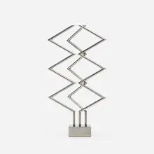 3 x 3 Interplay by Yaacov Agam, 1970, chrome-plated brass, sold Oct 2017