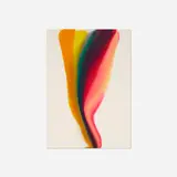 Phenomena Front Lines by Paul Jenkins, 1976, watercolor on Arches paper, sold Oct 2017