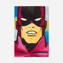 John Matos, Daredevil, 1994, gouache on paper