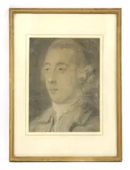 Francis Cotes, Untitled, Francis Cotes (1726-1770) Portrait of Brigg Fontaine Pencil and chalk 36 x 27cm