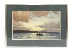 A.W. Weedon, Untitled, watercolour 44 x 70cm