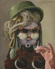 Gordon, Untitled, oil on board 40 x 32cm .