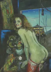 Untitled by Gabriel Summers, oil on canvas 56 x 40cm ., sold Apr 2021