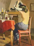 Anatoly Demenko, Untitled, oil on canvas 45 x 34cm