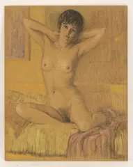 Nicholas, Untitled, coloured pastel on large board 61 x 50cm .
