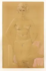 Nicholas, Untitled, 1960s coloured pastel on large board 121 x 74cm .