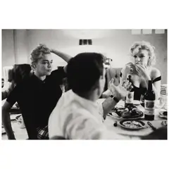 Bruce Davidson, Marilyn Monroe, Simone Signoret, and Yves Montand, Beverly Hills, 1960, Gelatin silver print