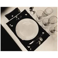 Wynn Richards, Place Setting, c. 1925, Gelatin silver print; the photographer's credit stamp on the reverse