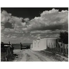 Selected Images (comprising 'Taos Pueblo, N.M' and 'Rancho de Taos') by Ernest Knee, c. 1940-41, Two gelatin silver prints; one mounted, sold Apr 2026