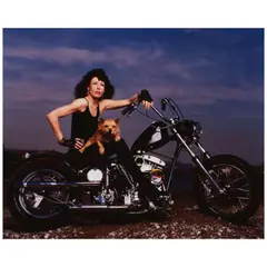 Lily Tomlin on a Motorcycle (for 'Vanity Fair') by Annie Leibovitz, 1986, Silver dye bleach print; signed, sold Apr 2026