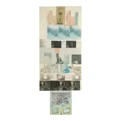 Robert Rauschenberg, Clover, 1980, solvent transfer and fabric collage on paper