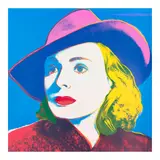 Andy Warhol, With Hat, from Ingrid Bergman (Feldman & Schellman II.315), 1983, Screenprint in colors on Lenox Museum Board