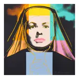 Andy Warhol, The Nun, from Ingrid Bergman (Feldman & Schellman II.314), 1983, Screenprint in colors on Lenox Museum Board