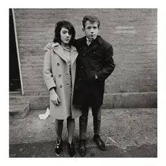 'Courtship, Teenage Couple, Hudson St.' by Diane Arbus, 1963, Gelatin silver print, offered Apr 2026