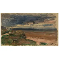 Pierre-Auguste Renoir, Personnage au bord de mer, circa 1889, oil on canvas