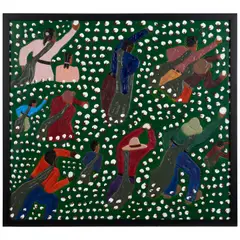 Winfred Rembert Jr., Every Day Looked Like This, dye on carved and tooled leather
