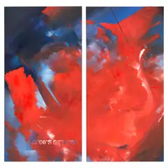 Fernando Porras, Fire in the Forest (diptych), 2010, acrylic on canvas