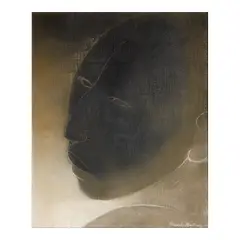 Cabeza en Negro by Ricardo Martínez, 1960, oil on canvas, sold Mar 2026