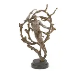 Mary Louise Snowden, Polaris, bronze with green patina on a black granite base