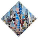 Ben, Diamond City Series No. 14, 1991, oil on canvas