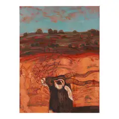 Desert Hillside by Conley Harris, 2006, oil on canvas, sold Mar 2026