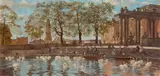 Lotte Laserstein, Potsdamer Stadtschloss mit Schwanenteich, 1929, Öl auf Leinwand