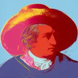 Goethe by Andy Warhol, 1982, Farbserigrafie auf Lenox-Museumskarton, sold May 2024