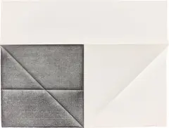 Dóra Maurer, hidden structures“ 13-teilig, 1979, Frottage mit Grafit auf Velin