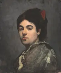Marie Bashkirtseva, Bildnis einer jungen Frau, 1878, Öl auf Leinwand. Doubliert