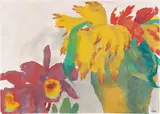 Emil Nolde, Blumenstilleben mit roten, gelben und violetten Blüten