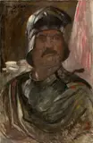 Lovis Corinth, Selbstporträt im Harnisch