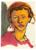 Emil Nolde, Frauenbildnis (rotblondes Haar, grüne Augen)