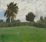Paula Modersohn-Becker, Brünjes Garten, Um 1902, Öl auf Pappe auf Holz
