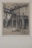Zdenka Braunerová, Monastery Still Life at St. James in Prague, First third of 20th century, etching, paper