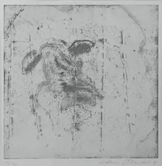Adriena Šimotová, Face, 1998, etching, paper