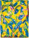 Blue Heart by Jim Dine, 2005, Color lithograph on Rives BFK paper, sold Mar 2017